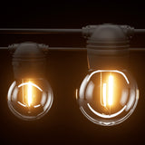 NNEDSZ 17m Solar Festoon Lights Outdoor LED String Light Christmas Wedding Decor 2 Pack