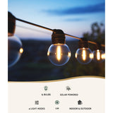 NNEDSZ 17m Solar Festoon Lights Outdoor LED String Light Christmas Wedding Decor 2 Pack