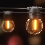 NNEDSZ 17m Solar Festoon Lights Outdoor LED String Light Christmas Wedding Decor 2 Pack