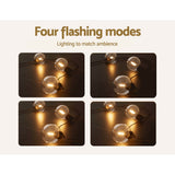 NNEDSZ 50m Solar Festoon Lights Outdoor LED String Light Wedding Party Christmas Decor