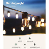 NNEDSZ 17m Solar Festoon Lights Outdoor LED String Light Christmas Party Decor 2pcs