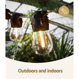 NNEDSZ 32m Solar Festoon Lights Outdoor LED String Light Christmas Party Decorations