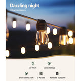 NNEDSZ 41m Solar Festoon Lights Outdoor LED String Light Christmas Party Decorations