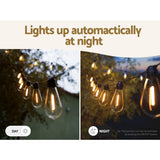 NNEDSZ 17m Solar Festoon Lights Outdoor LED String Light Christmas Party Decor