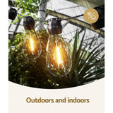 NNEDSZ 17m Solar Festoon Lights Outdoor LED String Light Christmas Party Decor