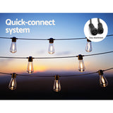 NNEDSZ 41m Solar Festoon Lights Outdoor LED String Light Xmas Party Decorations