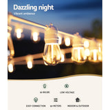 NNEDSZ 50M LED Festoon Light Outdoor String Light Christmas Wedding Party Decorations