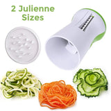 NNEOBA Heavy-Duty Spiralizer Vegetable Slicer – Zucchini Pasta & Noodle Maker