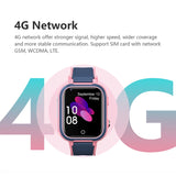 NNEOBA 4G Smart Watch Kids GPS Video Call Waterproof (Pink)