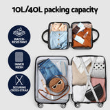 NNEDSZ 2pc Luggage 12" 20" Trolley Travel Suitcase Storage Carry On TSA Lock Rose Gold