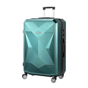 NNEDSZ 28" 75cm Luggage Trolley Travel Suitcase Carry On Storage TSA Hardshell Atrovirens