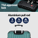 NNEDSZ 28" 75cm Luggage Trolley Travel Suitcase Carry On Storage TSA Hardshell Atrovirens