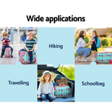 NNEDSZ 17" Kids Ride On Luggage Children Suitcase Trolley Travel Ice Cream