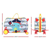 NNEDSZ 17" Kids Ride On Luggage Children Suitcase Trolley Travel Octopus