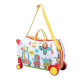 NNEDSZ 17" Kids Ride On Luggage Children Suitcase Trolley Travel Zoo