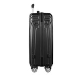 NNEDSZ 3pc Luggage Trolley Set Suitcase Travel TSA Hard Case Carry On Black Lightweight