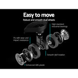 NNEDSZ 3pc Luggage Trolley Set Suitcase Travel TSA Hard Case Carry On Black Lightweight