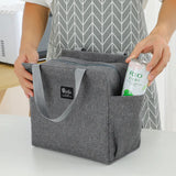NNEOBA Large Capacity Waterproof Insulated Cooler Bag (Grey)