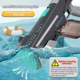 NNEOBA Large Capacity Electric Water Gun with LED Lights