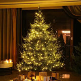 NNEOBA Large Artificial Christmas Tree with LED Lights
