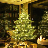 NNEOBA Large Artificial Christmas Tree with LED Lights