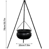 NNEOBA Large Witch Cauldron with LED Lights