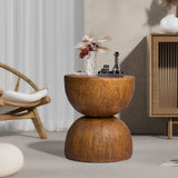 Levede Side Table Terrazzo Coffee Tables Oak-1910113292760780806