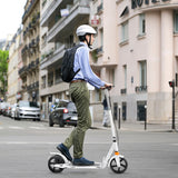 MONVELO Adult Commuter Foldable Scooter White-1937319789940838407