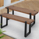 Levede 2x Dining Bench Chairs Wooden 115cm-1910113284498001926