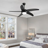 Spector 52'' Ceiling Fan LED Light DC Black-1910113053270216710