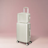 Slimbridge Luggage Suitcase Trolley White 2pc 14"+20"-1910112844469374982