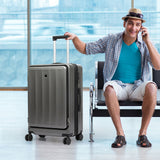 Slimbridge 24"Luggage Trolley Travel Suitcase-1937319798052622342