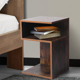 Levede 2x Bedside Tables Wood Side End Oak-1910112901839065094