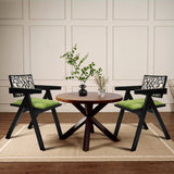Levede 2X Dining Chair Retro Backrest Chair-1937319810702643206