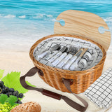 Picnic Basket Set Willow Baskets Outdoor-1910113180793835525