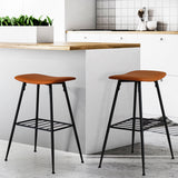 Levede 2x Bar Stools Kitchen Bar Pub Tan-1910113243121192966