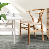 Levede 2x Dining Chairs Wooden Hans Clear-1910113283831107590