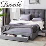Levede Storage Bed Frame Queen Size-1919892910757777414