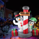 Santaco Inflatable Christmas Decor Pole-1910113135096893446