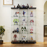 Stacked 169cm Tall Glass Display Cabinet 4 Tier-1917016714055389190