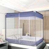Dreamz Mosquito Bed Nets Foldable Canopy Square Blue-1910112871434555398