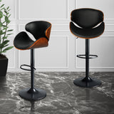 Levede 1x Bar Stools Gas Lift Kitchen Black-1910113239631532038