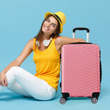 Slimbridge 20" Carry On Travel Luggage Rose 20 inch-1910112831282483206
