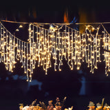 800 LED Curtain Fairy String Lights Warm White-1910113305943478278
