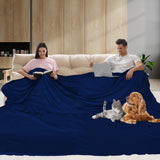 DreamZ 3x3M Large Oversized Blanket Navy-1919892915514118150