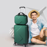 Slimbridge 2pcs 20"Travel Luggage Set Green-1910112832201035782
