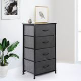 Levede Storage Cabinet Tower Chest Dark Grey-1917016725942046726