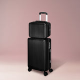 Slimbridge Luggage Suitcase Trolley Black 2pc 14"+20"-1910112844318380038