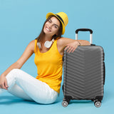 Slimbridge 20" Carry On Travel Luggage Grey 20 inch-1910112831135682566
