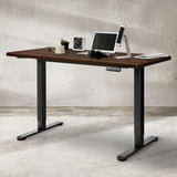 Levede Desktop For Motorised Adjustable Black 140X70CM Walnut-1910112988929593350